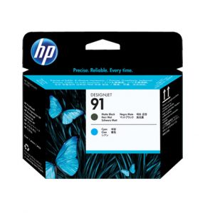 هد پلاتر اچ پی 91 خاکستری و آبی اورجینال HP 91 Black and Cyan Original Printhead