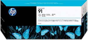 کارتریج پلاتر اچ پی 91 خاکستری کمرنگ اورجینال HP 91 Light Gray ink cartridge