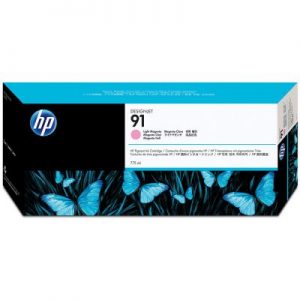 کارتریج پلاترHP 91 قرمز کم رنگ طرح HP 91 Light Magenta ink cartridge