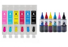 کارتریج قابل شارژ پرینتر 1430 اپسون + جوهر 100سی سی وکس