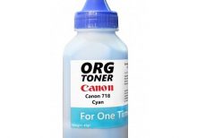 تونر یکبار شارژ کارتریج کانن 718 آبی Canon 718 Cyan 45gr toner