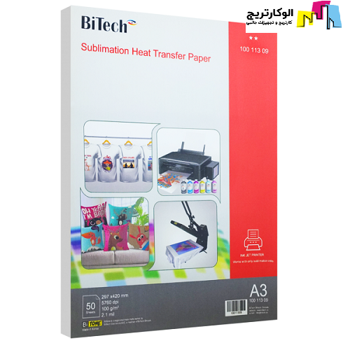کاغذ سابلیمیشن بایتک سایز A3 وزن 100 گرم 100 برگ