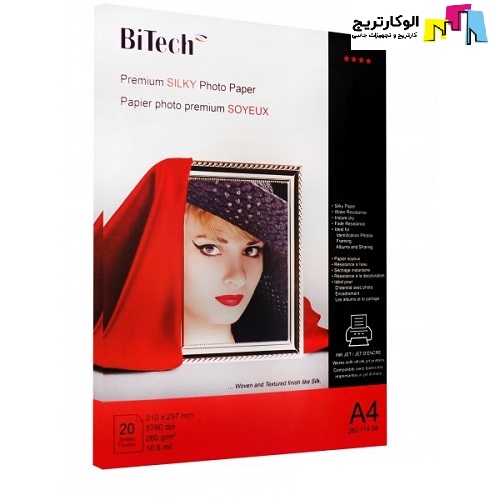 کاغذ سیلکی بایتک سایز A4 وزن 260 گرم 20 برگ