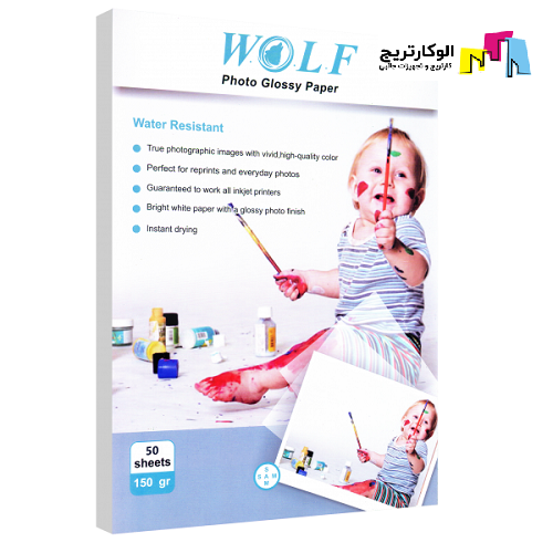 کاغذ فتوگلاسه ولف سایز A3 وزن 150 گرم 50 برگ
