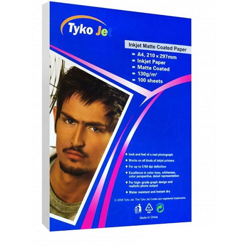 کاغذ کتد مات تایکوجت سایز A4 وزن 130 گرم 100 برگ