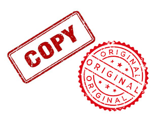 مهر کپی و اصل_ عکس استفاده شده در سایت aloocartridge.com