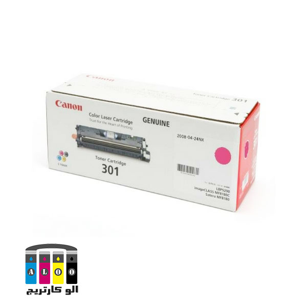 کارتریج قرمز کانن غیراورجینال 301-عکس استفاده شده در سایت aloocartridge.com