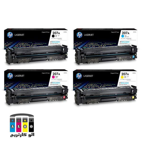 کارتریج لیزری اورجینال اچ پی سری کامل 207A-عکس استفاده شده در سایت aloocartridge.com